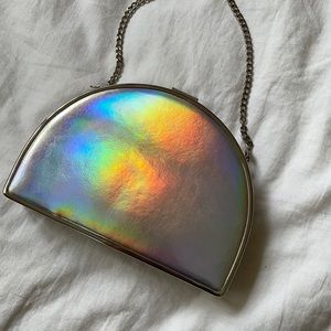 Iridescent clutch/crossbody